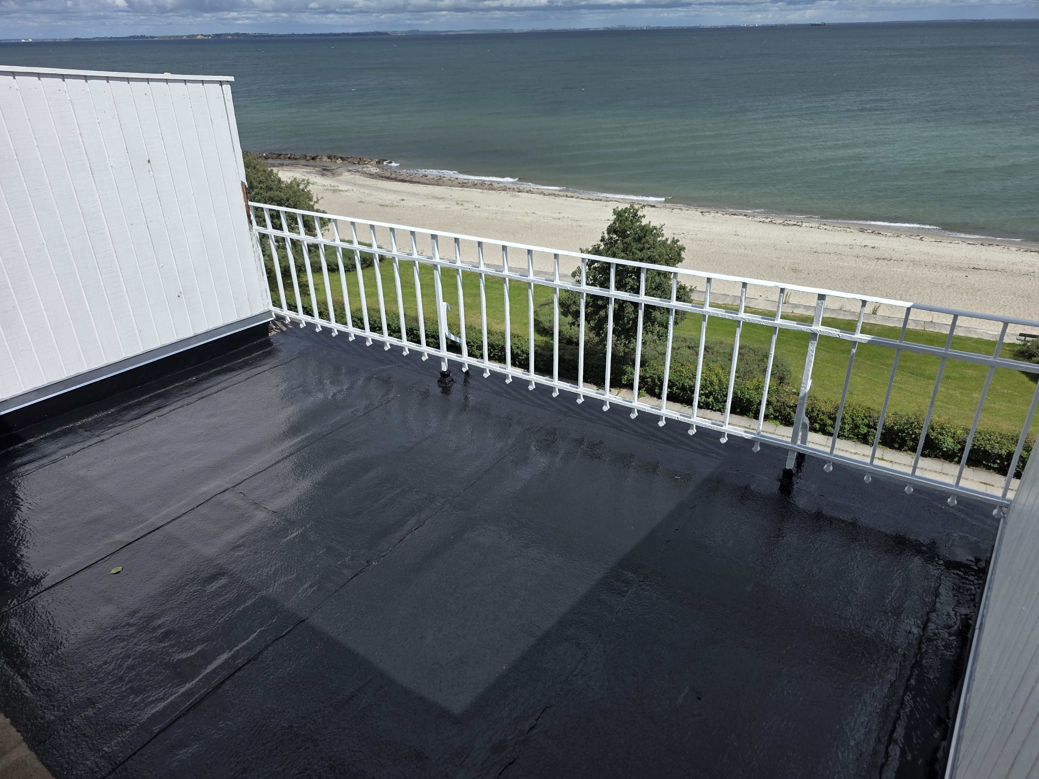 Tagterrasse efter